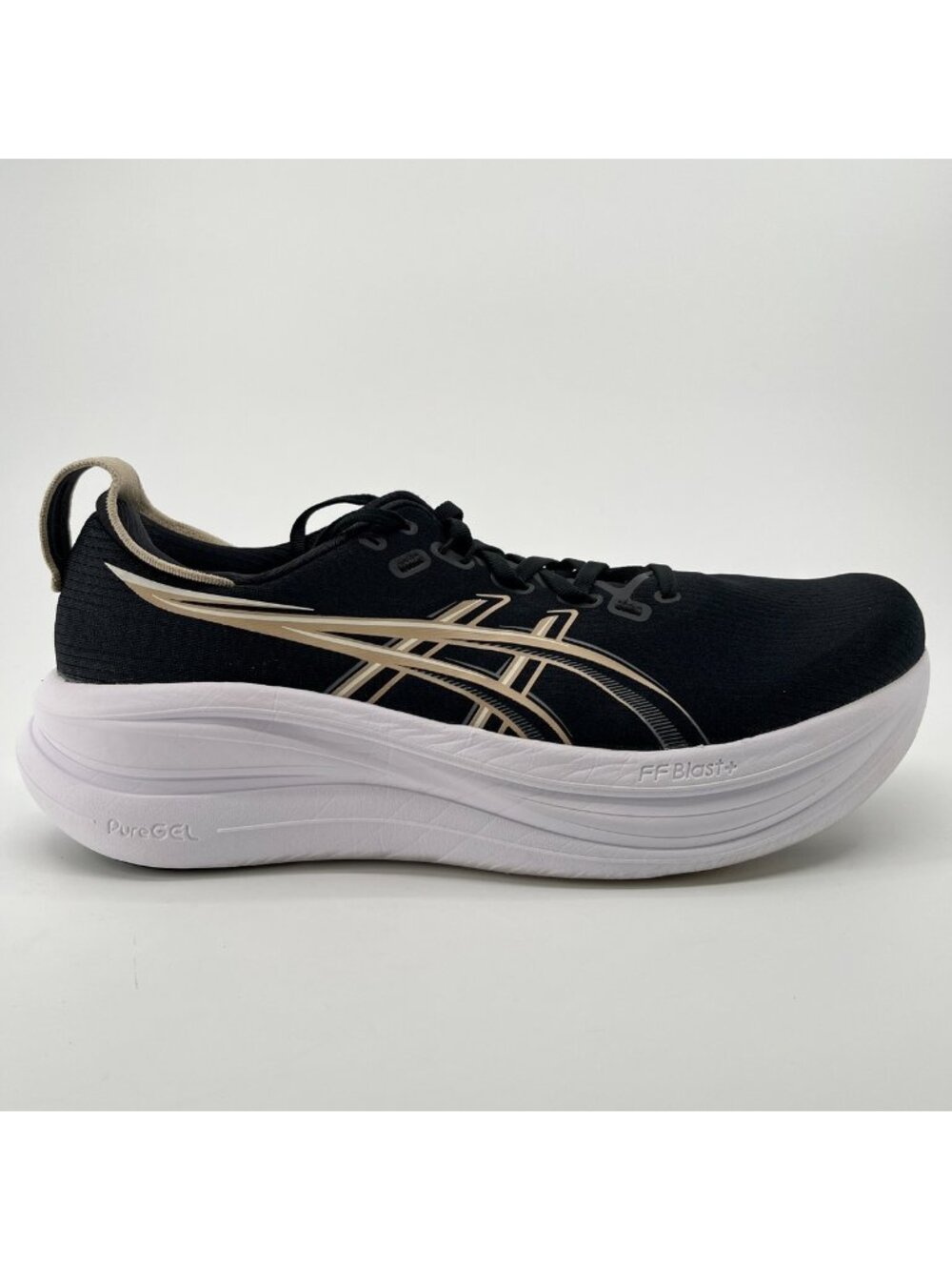 Asics Gel-Nimbus 28 Mens Size 11.5EE Black White Athletic Running Shoes Sneakers